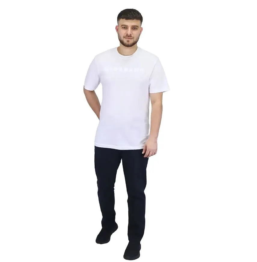 Cotton Jersey Crew Neck Short Sleeve Slim Print Tees  (Signature Tees)