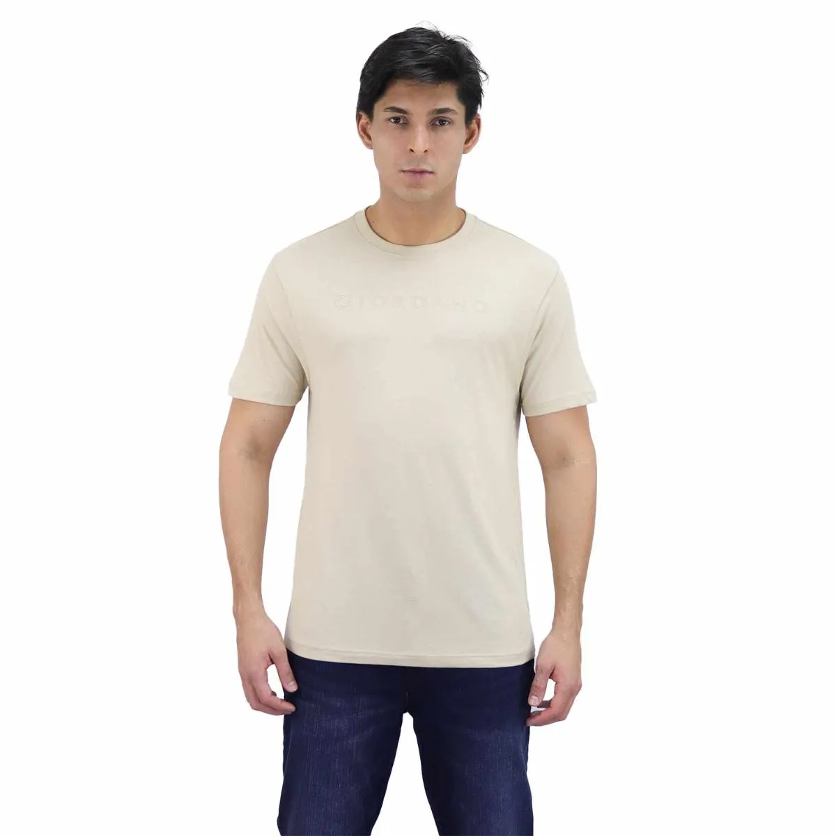 Cotton Jersey Crew Neck Short Sleeve Slim Print Tees  (Signature Tees)