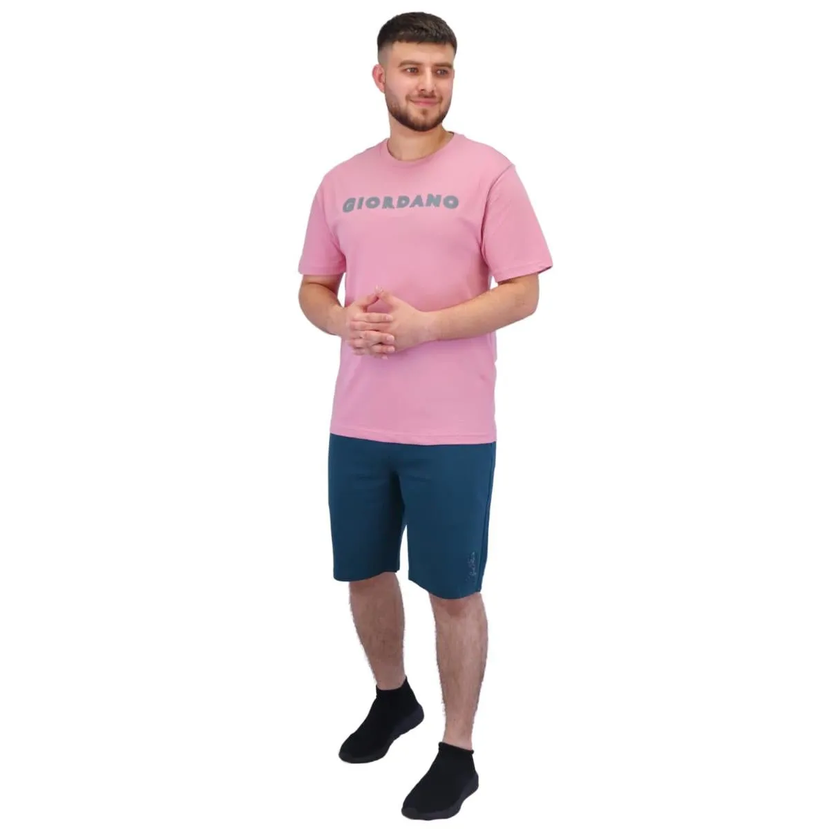 Cotton Jersey Crew Neck Short Sleeve Slim Print Tees  (Signature Tees)