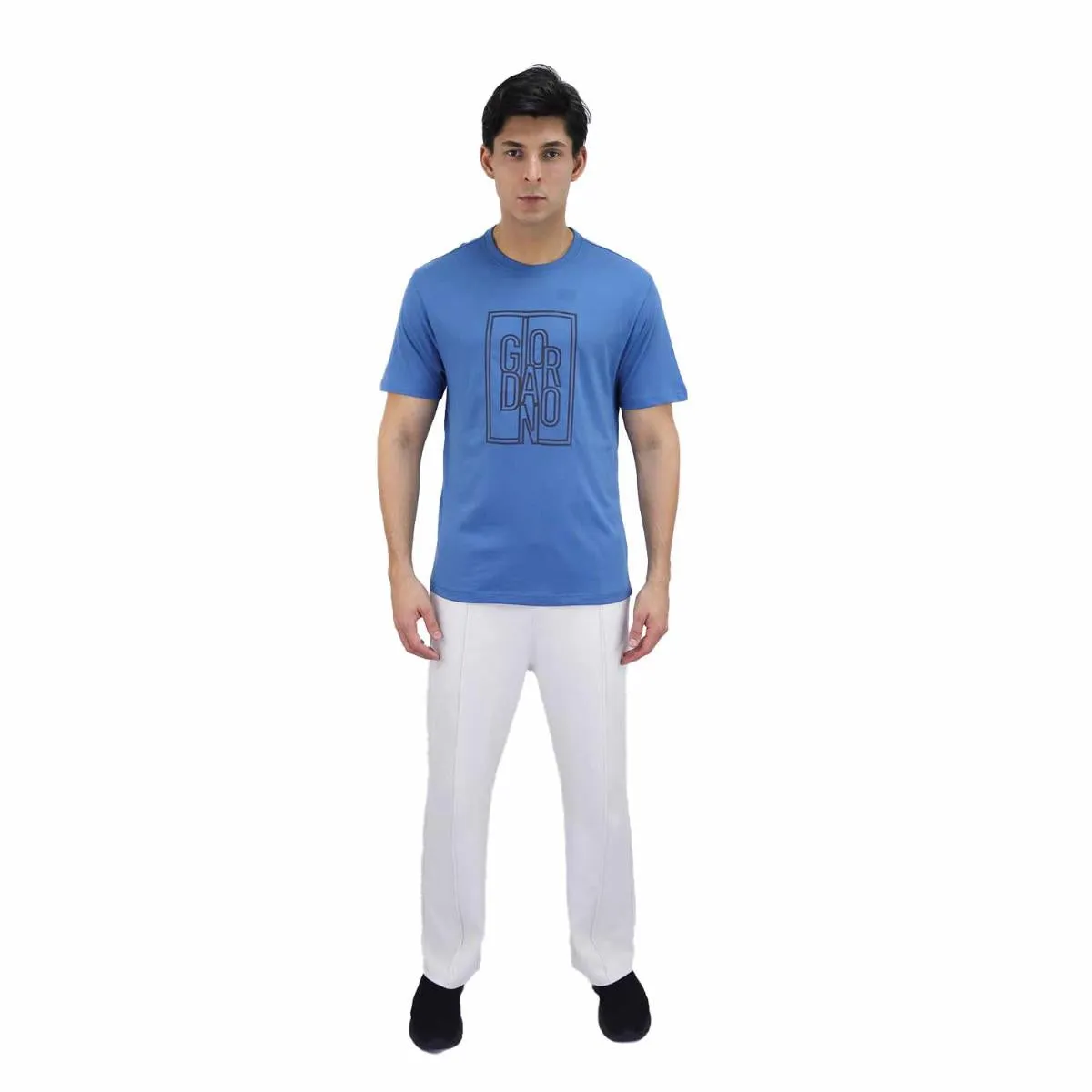 Cotton Jersey Crew Neck Short Sleeve Slim Print Tees  (Signature Tees)