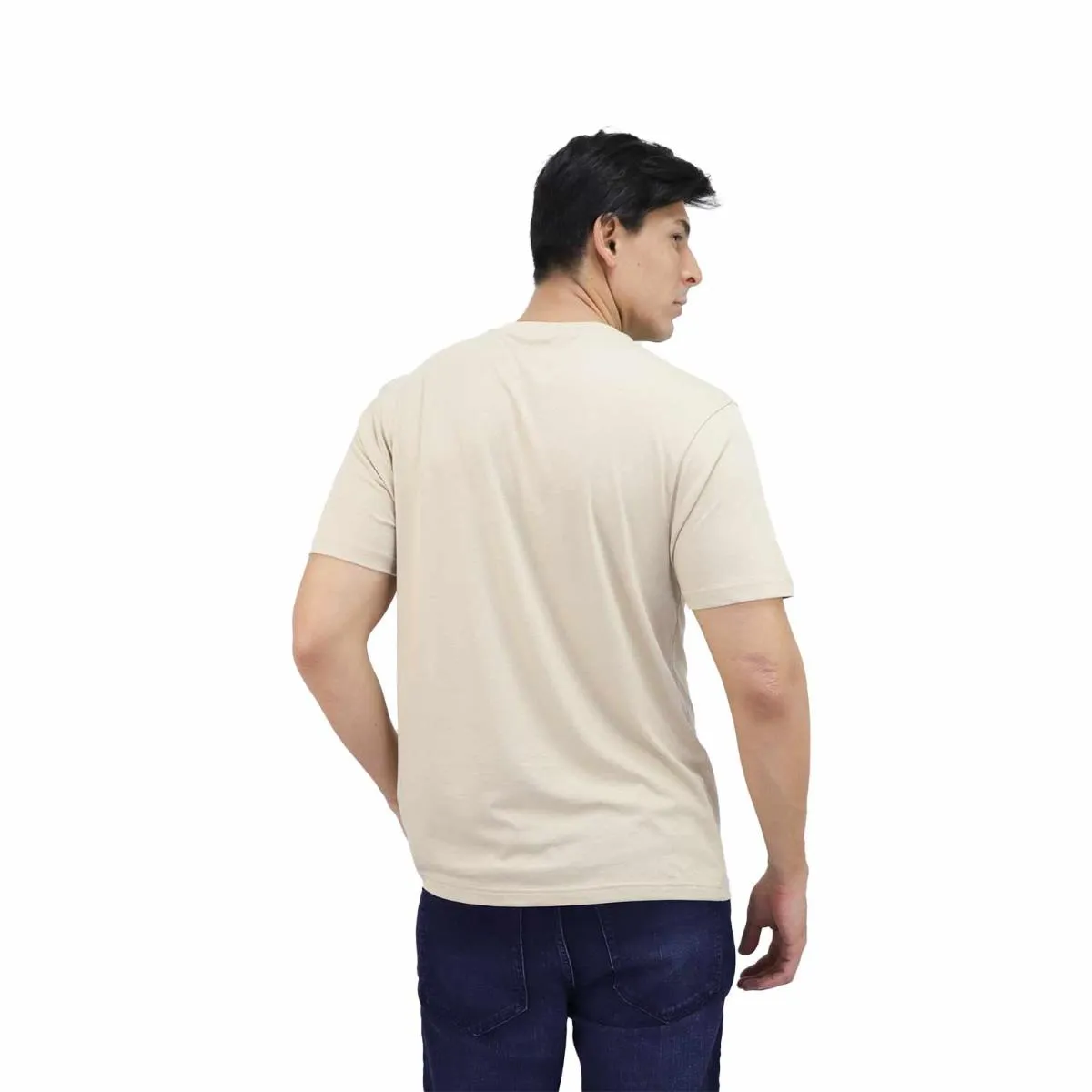 Cotton Jersey Crew Neck Short Sleeve Slim Print Tees  (Signature Tees)
