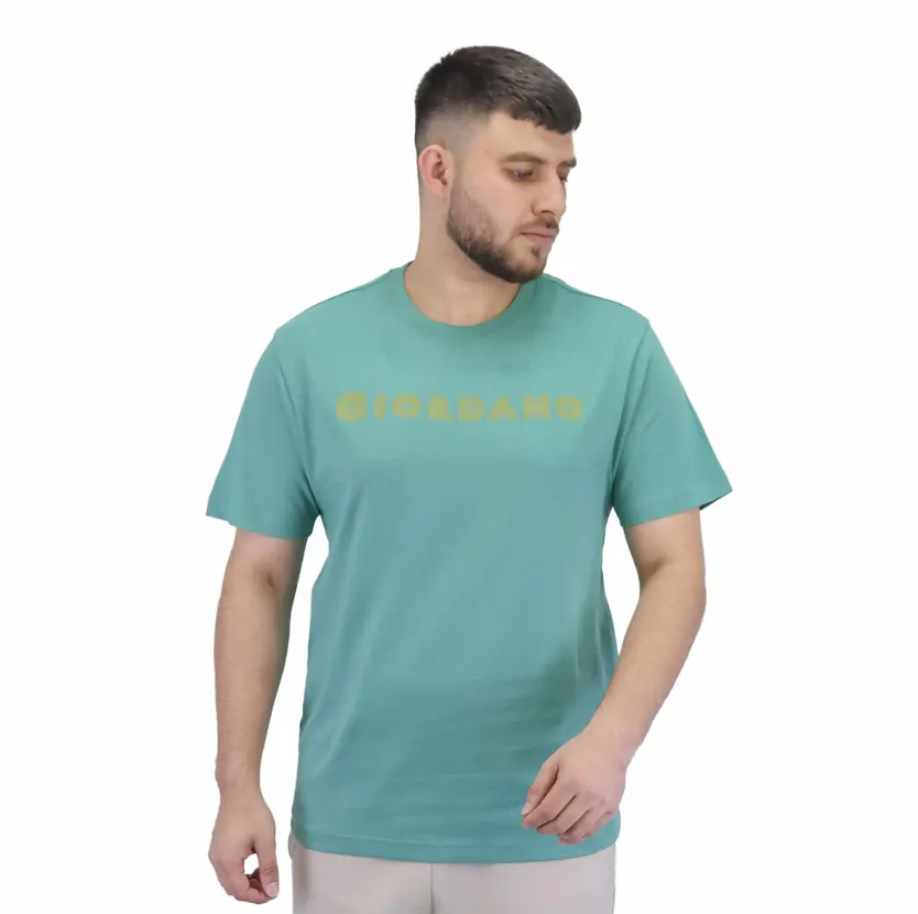 Cotton Jersey Crew Neck Short Sleeve Slim Print Tees  (Signature Tees)