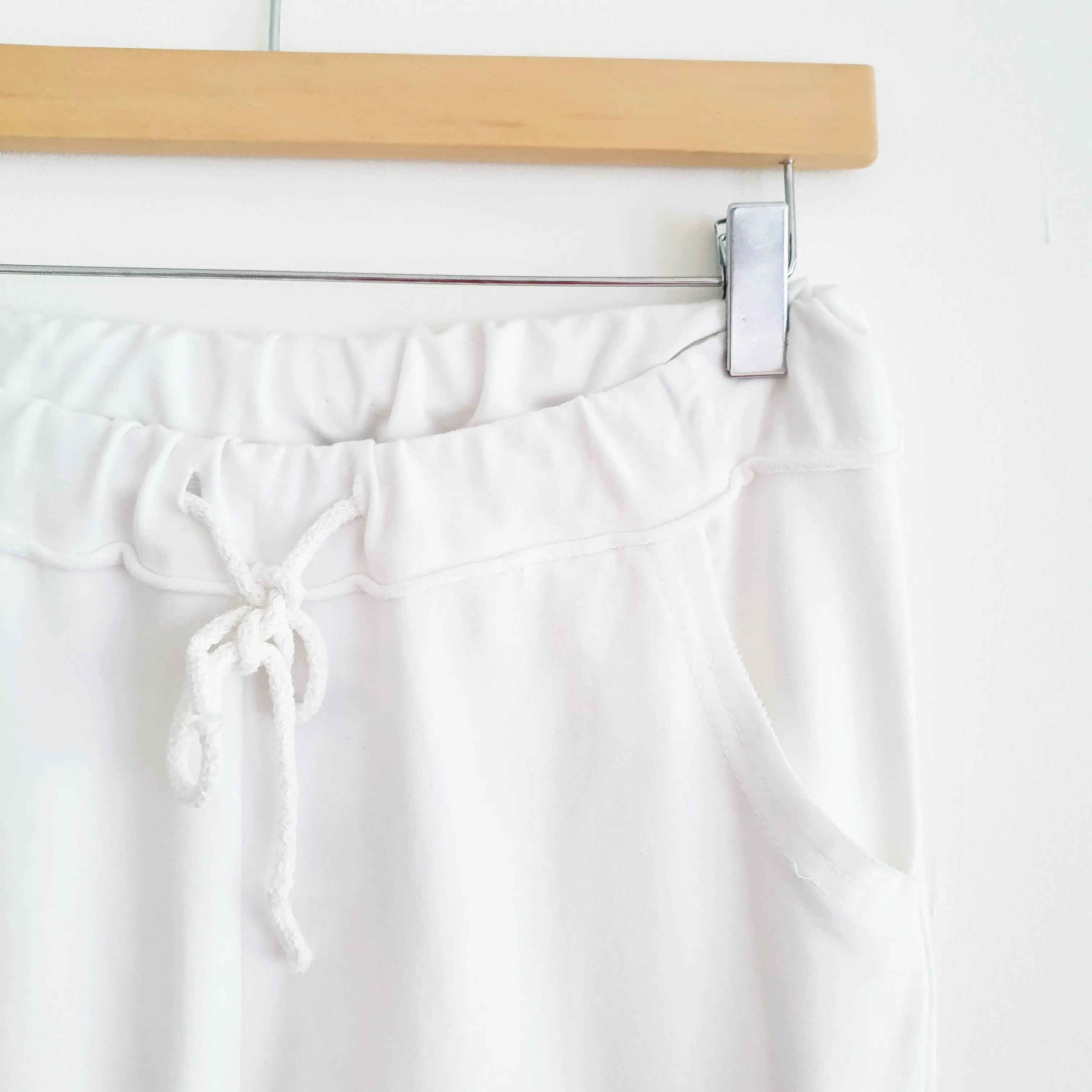 Cotton Lounge Pants in White