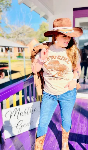 Cowgirl state of mind tee