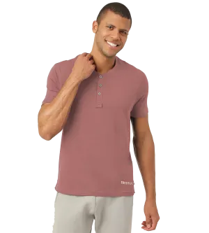 Cuban Peach Henley 2.0 - Half Sleeves (Pack Of 1)