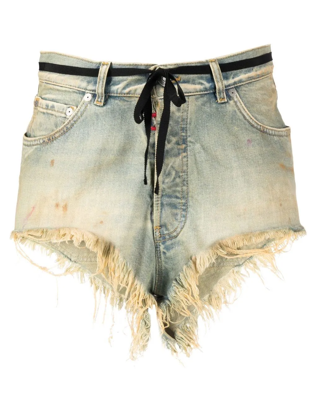 distressed denim shorts