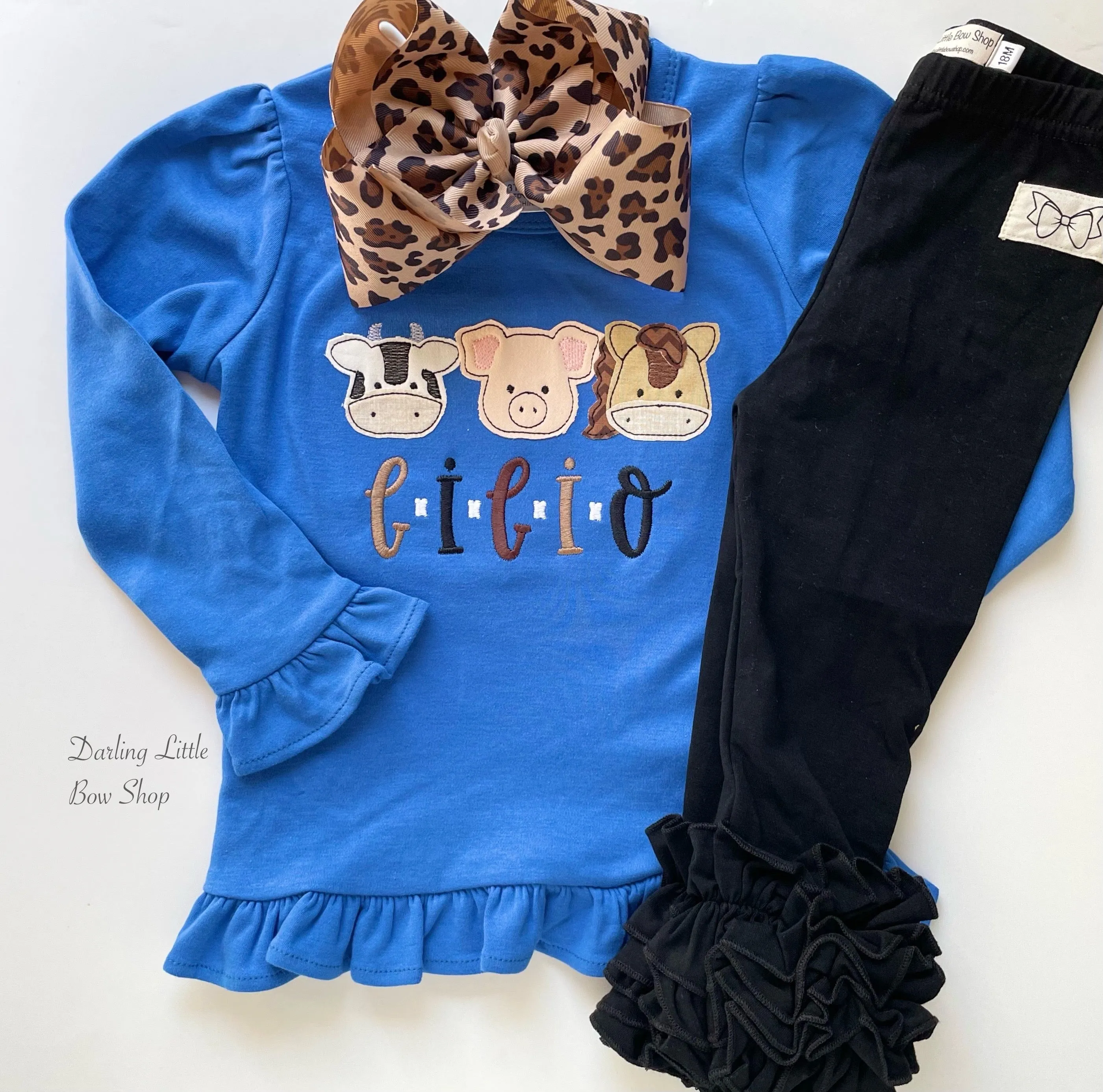 E-I-E-I-O Farm Animals Sweatshirt or Ruffle shirt