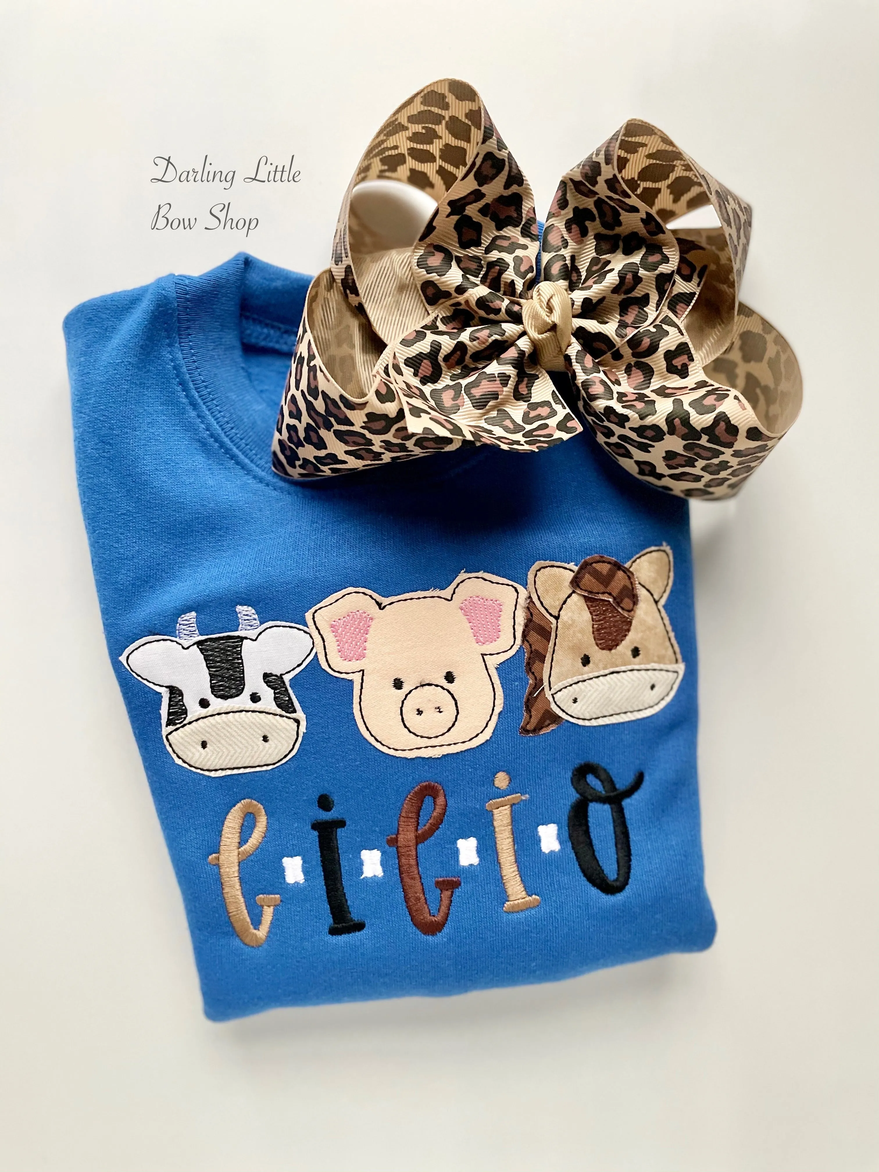 E-I-E-I-O Farm Animals Sweatshirt or Ruffle shirt