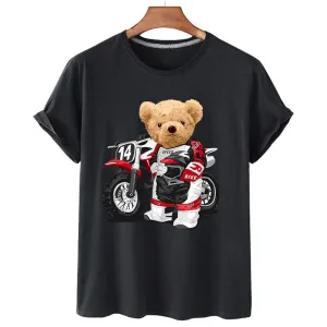 Eco-Friendly Bike Racer Bear T-shirt