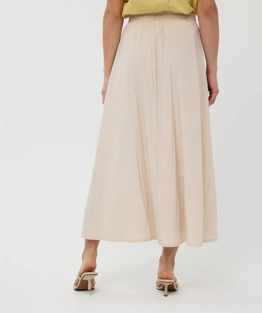 Esqualo Light Sand Drawstring Skirt
