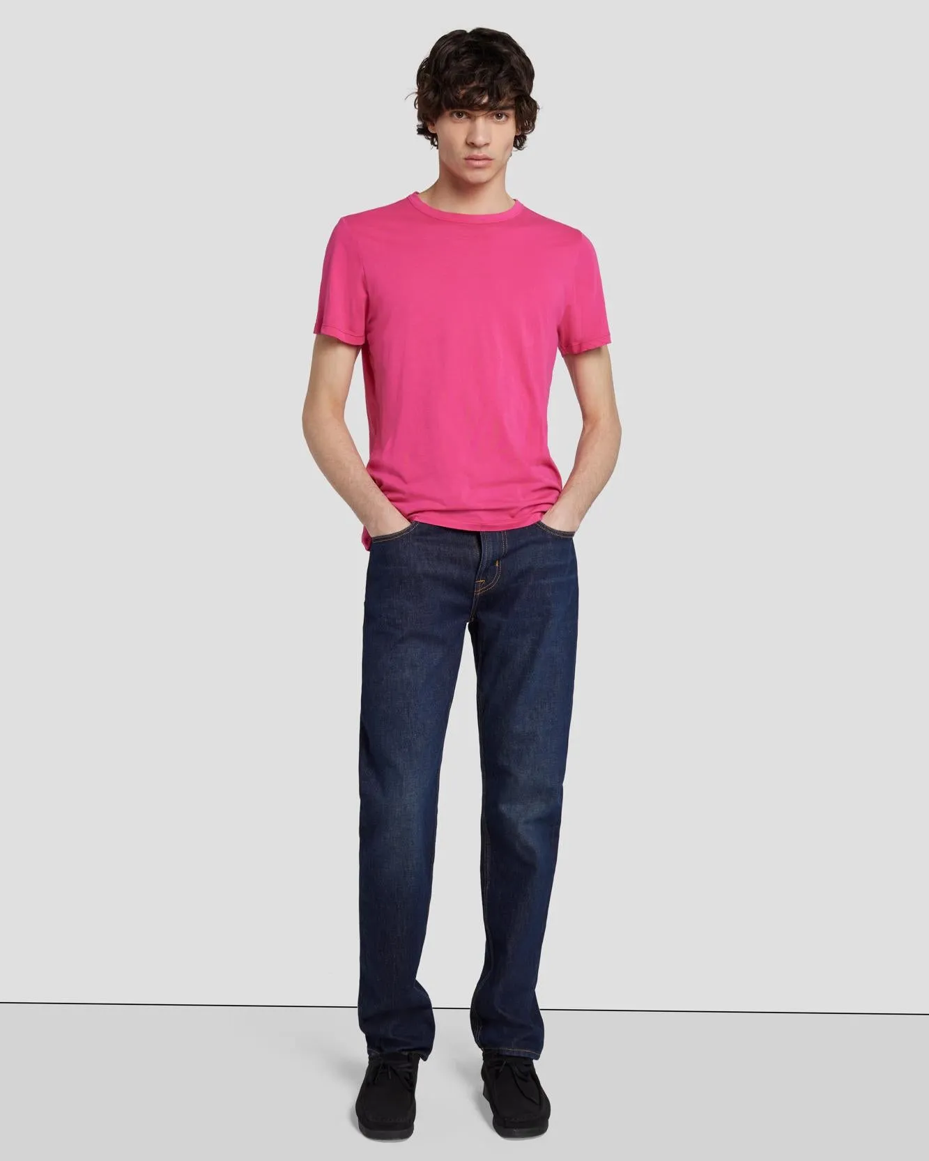 Featherweight Tee in Raspberry