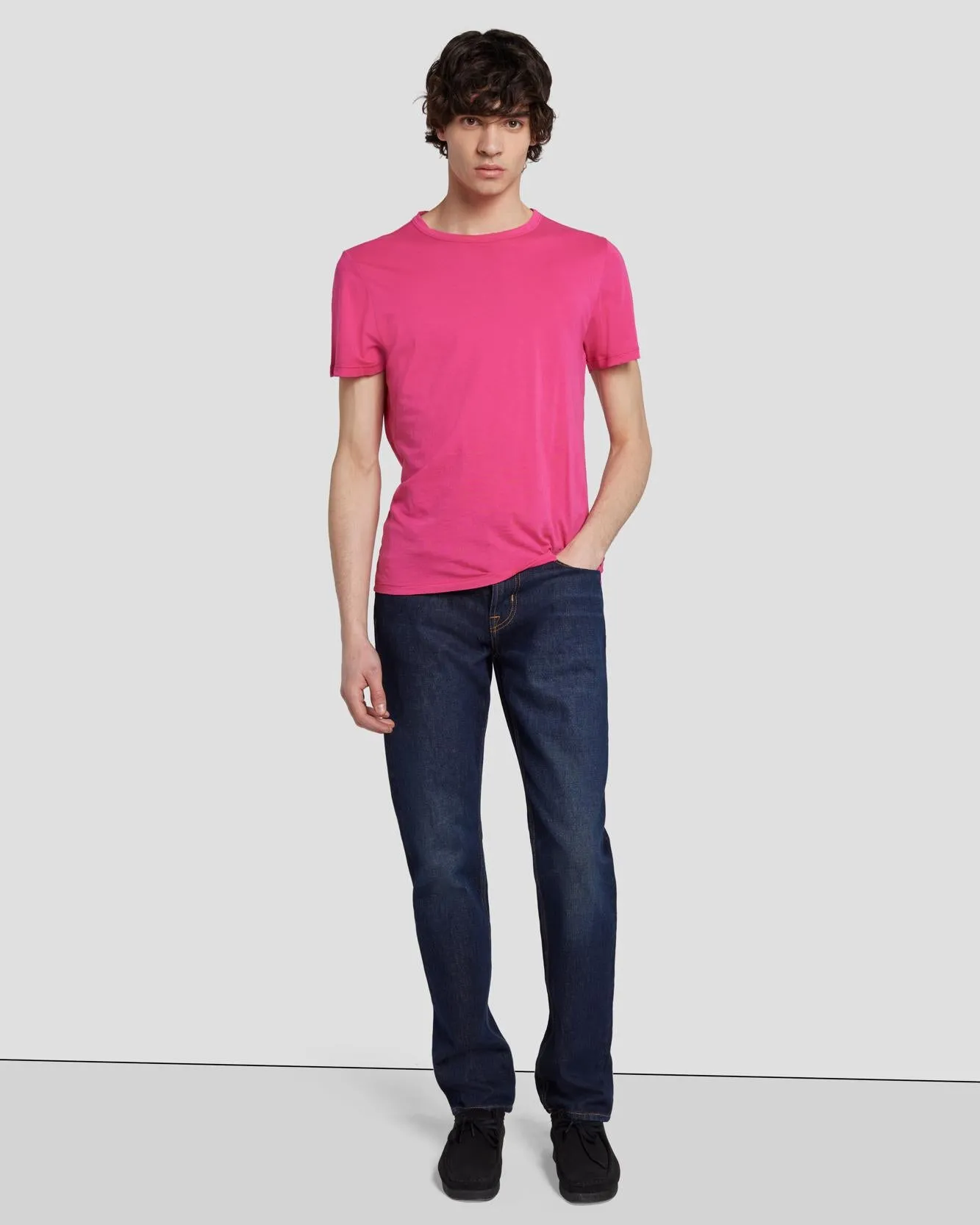 Featherweight Tee in Raspberry