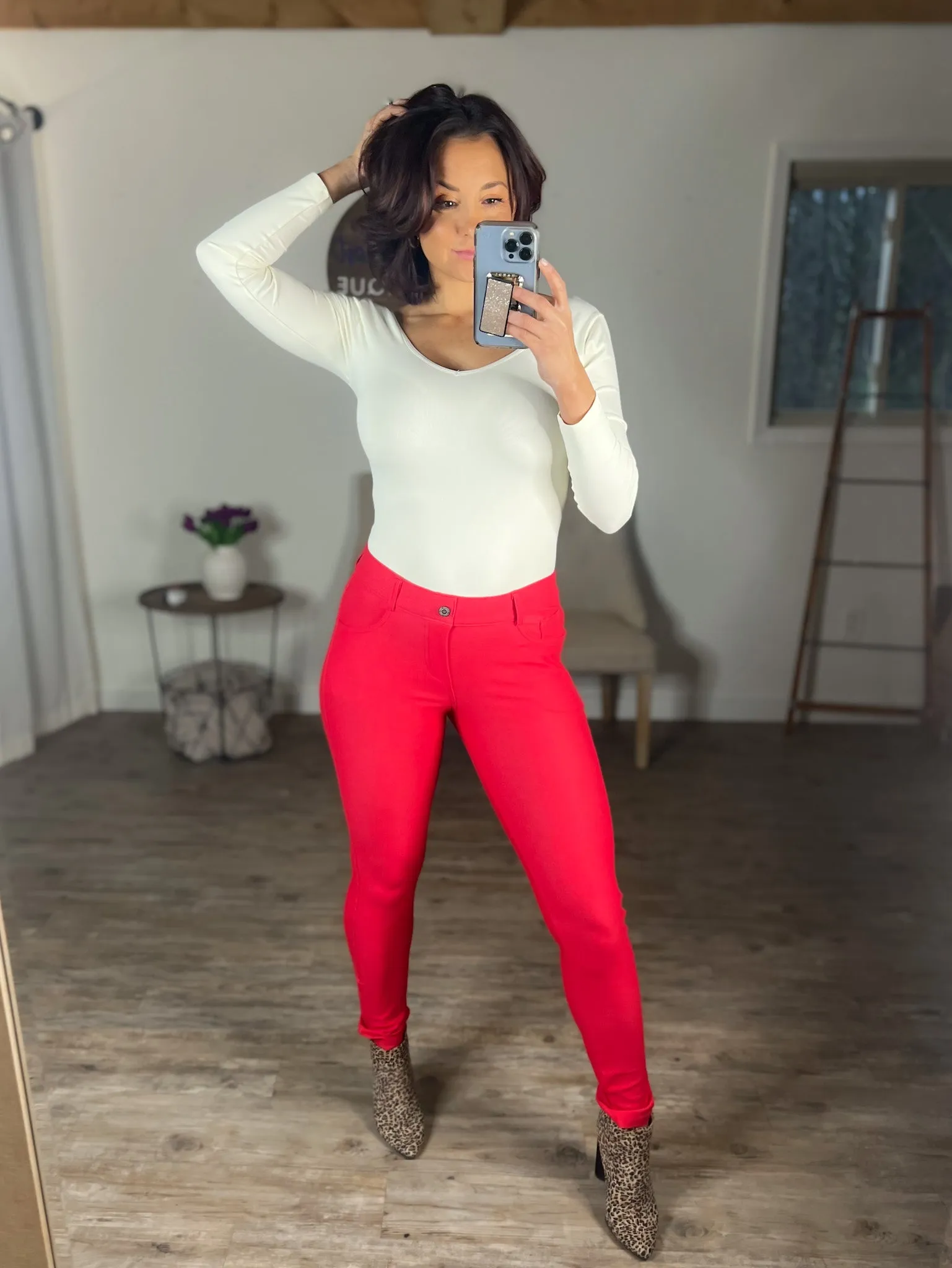 Feel The Stretch Pants (Red)