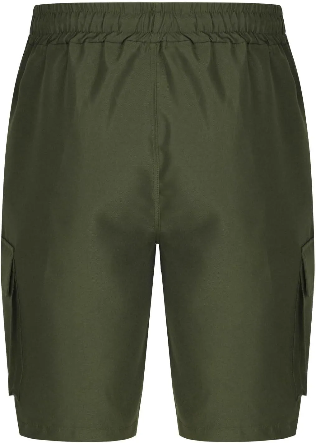Finelylove Mens Cargo Shorts Relaxed Fit Elastic Waist Summer Casual Hiking Work Shorts Lightweight Straight Joggers Pants