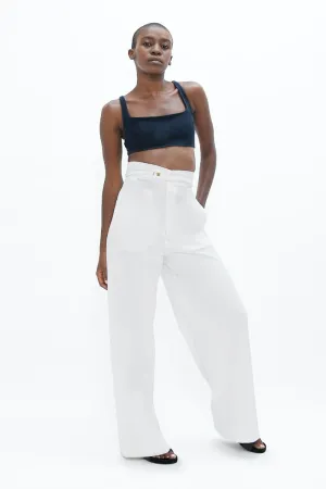 Florence FLR Pants In White Dove