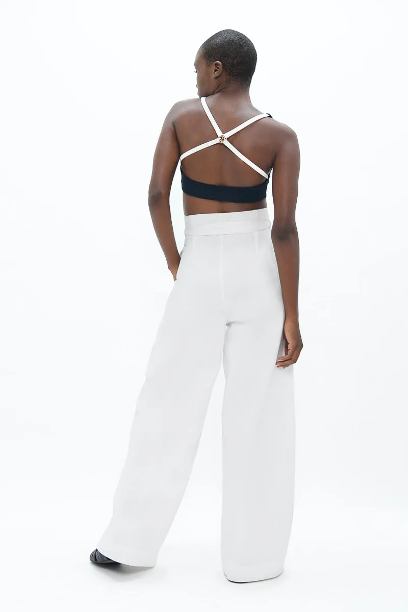 Florence FLR Pants In White Dove