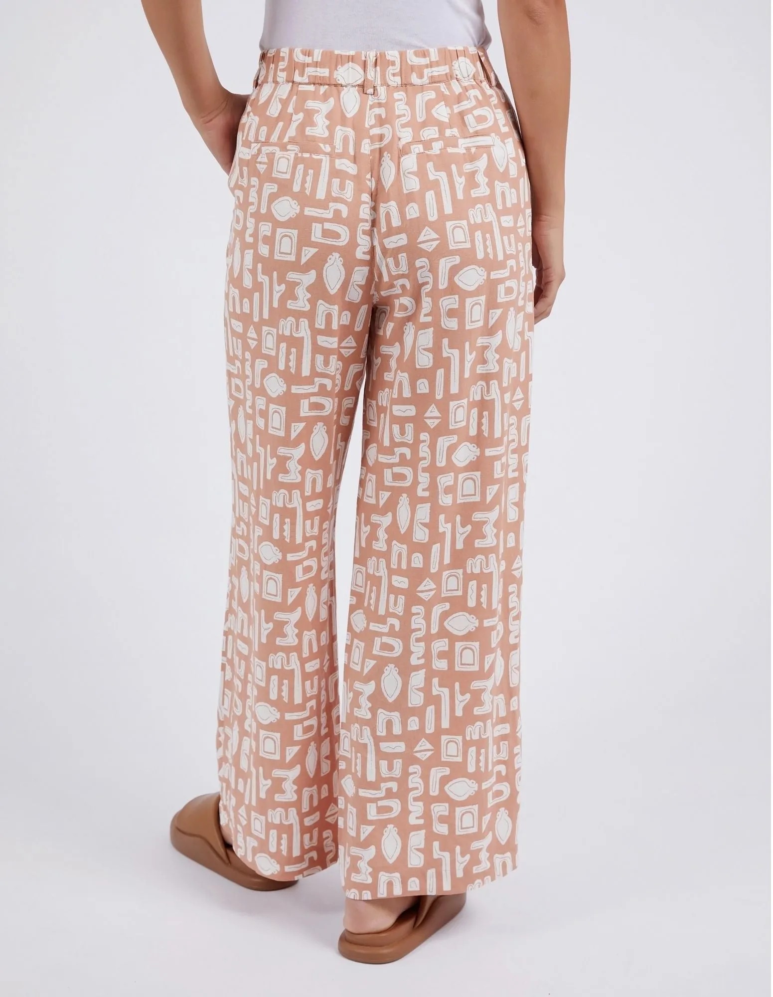 Foxwood - Pants - Etched Geo - Clay