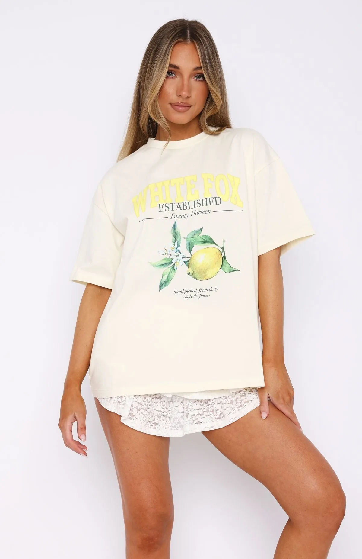 Fresh Daily Oversized Tee Off White