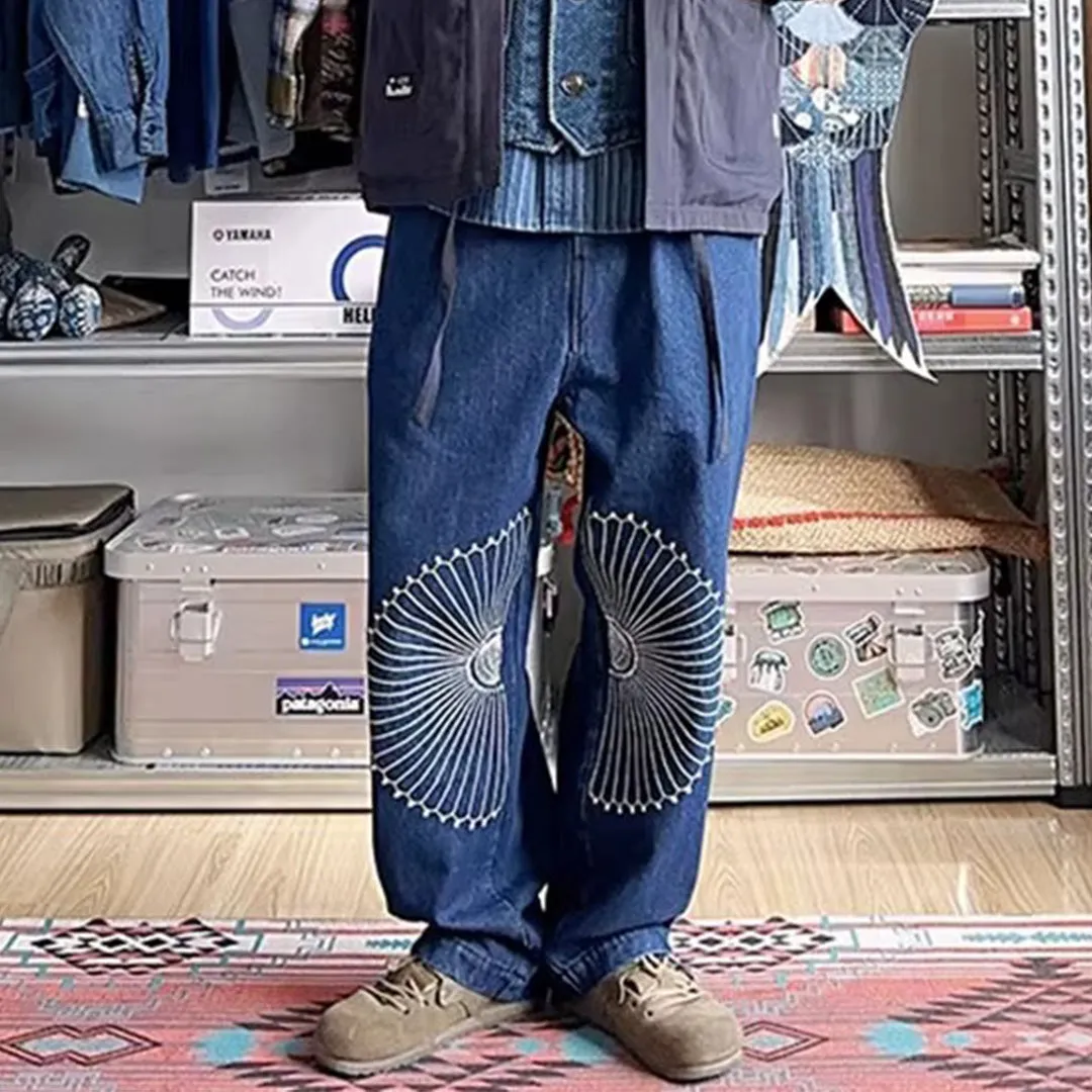Geo Indigo Jeans
