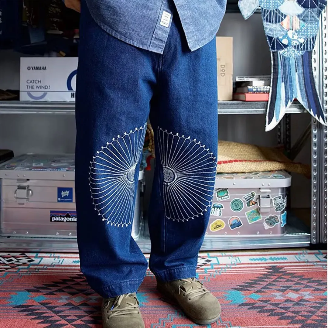 Geo Indigo Jeans