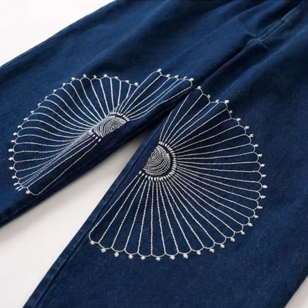 Geo Indigo Jeans