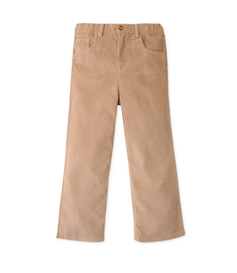 Girl's corduroy flare trouser