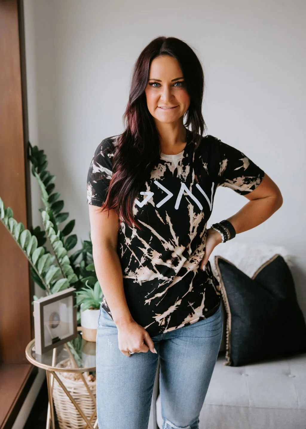 God Is Greater Bleached Tee