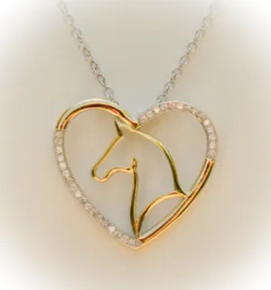 Golden Horse Necklace