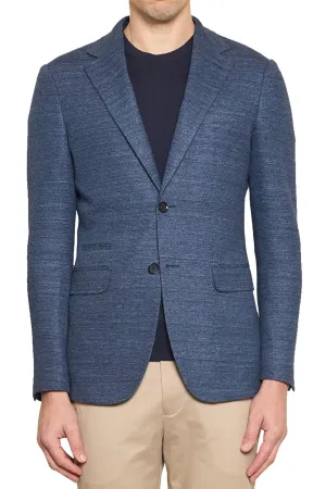 Grayson Jersey Blazer in Indigo