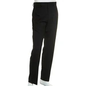 Haggar Mens Classic fit Dress Pants 38 / 32 Black Solid