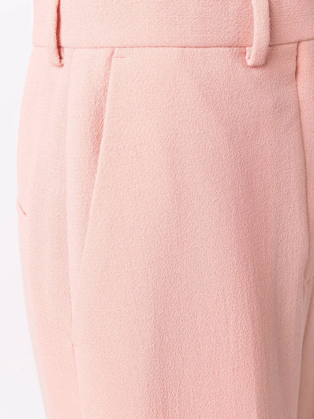 high-waisted merino flared trousers