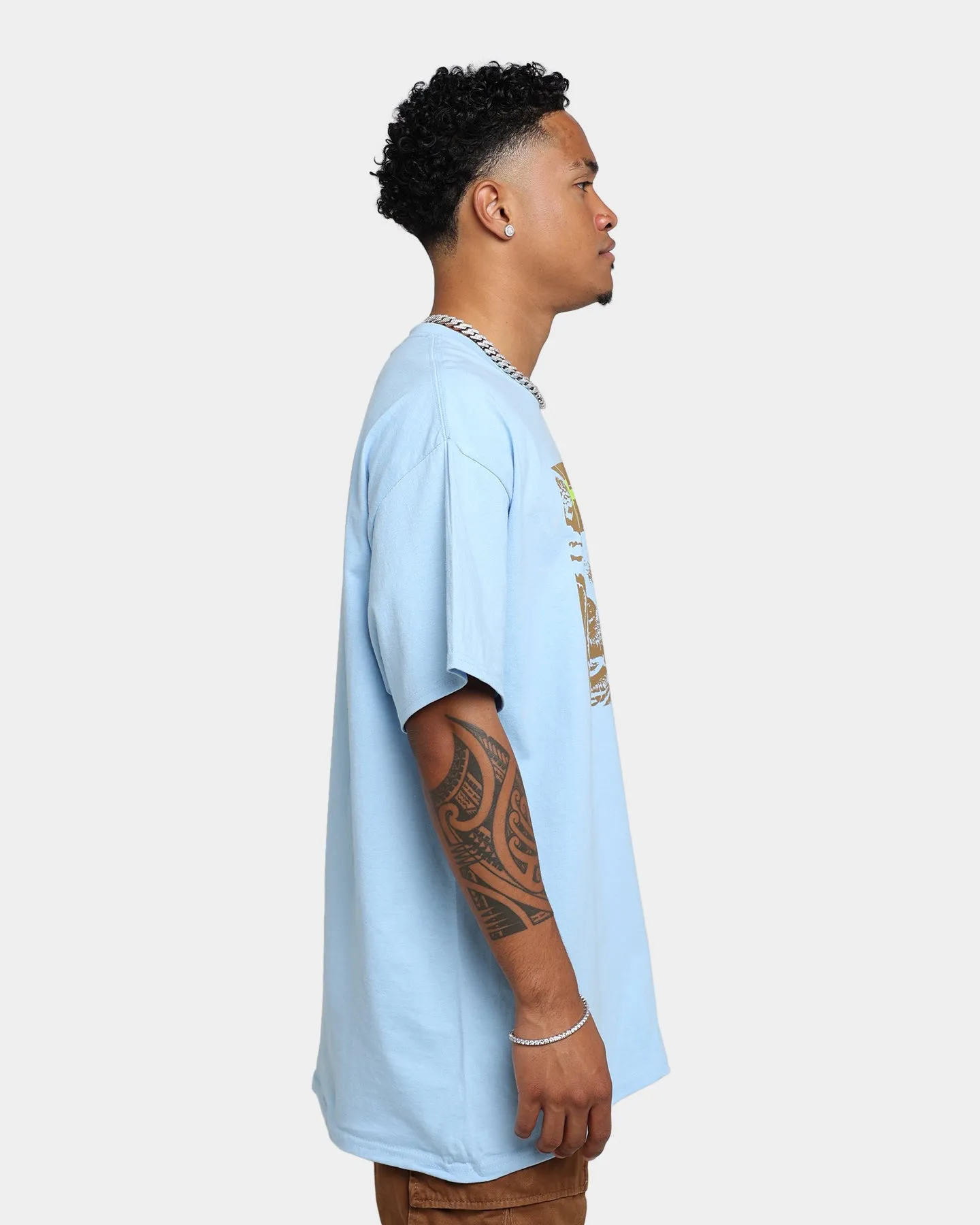 HUF Que Como T-Shirt Light Blue