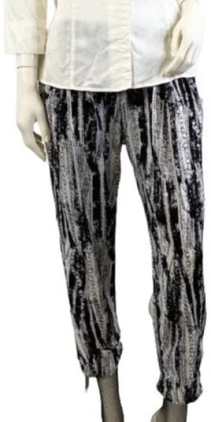 India Boutique Pants Black White OS  SKU 000366-9
