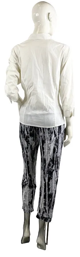 India Boutique Pants Black White OS  SKU 000366-9
