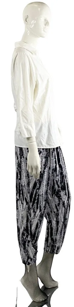 India Boutique Pants Black White OS  SKU 000366-9