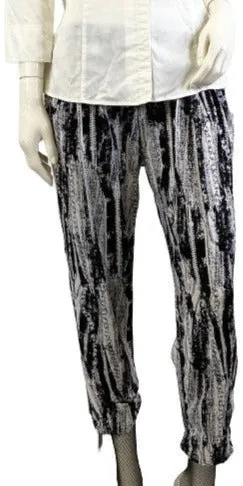 India Boutique Pants Black White OS  SKU 000366-9