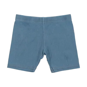 Jean Biker Shorts - Midwash