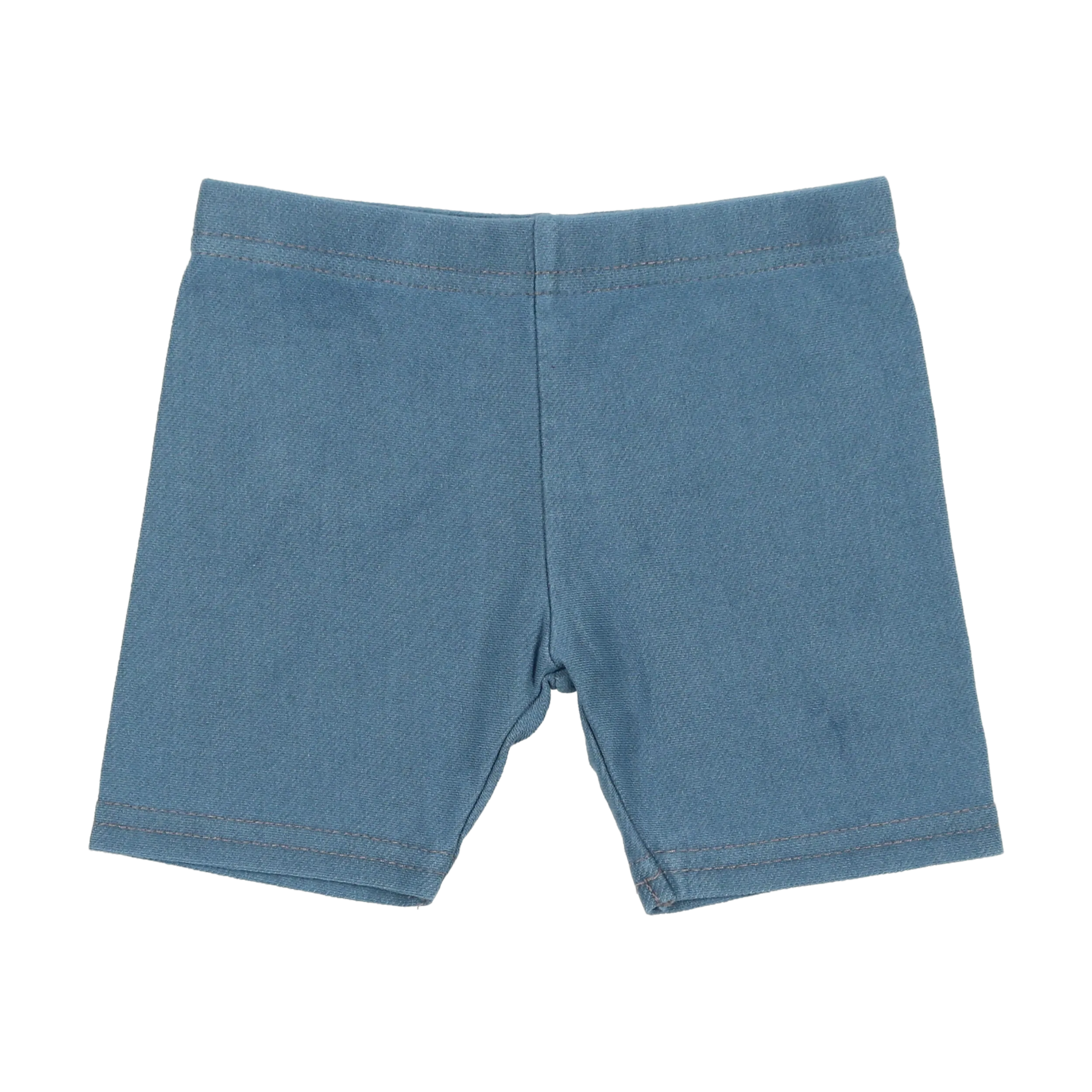 Jean Biker Shorts - Midwash