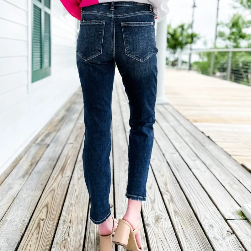 Judy Tummy Control Cuffed Stretchable Jeans