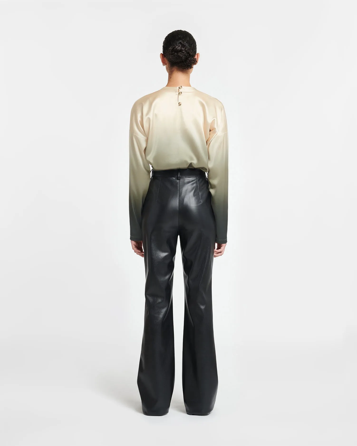 Leena - Okobor™ Alt-Leather Pants - Black