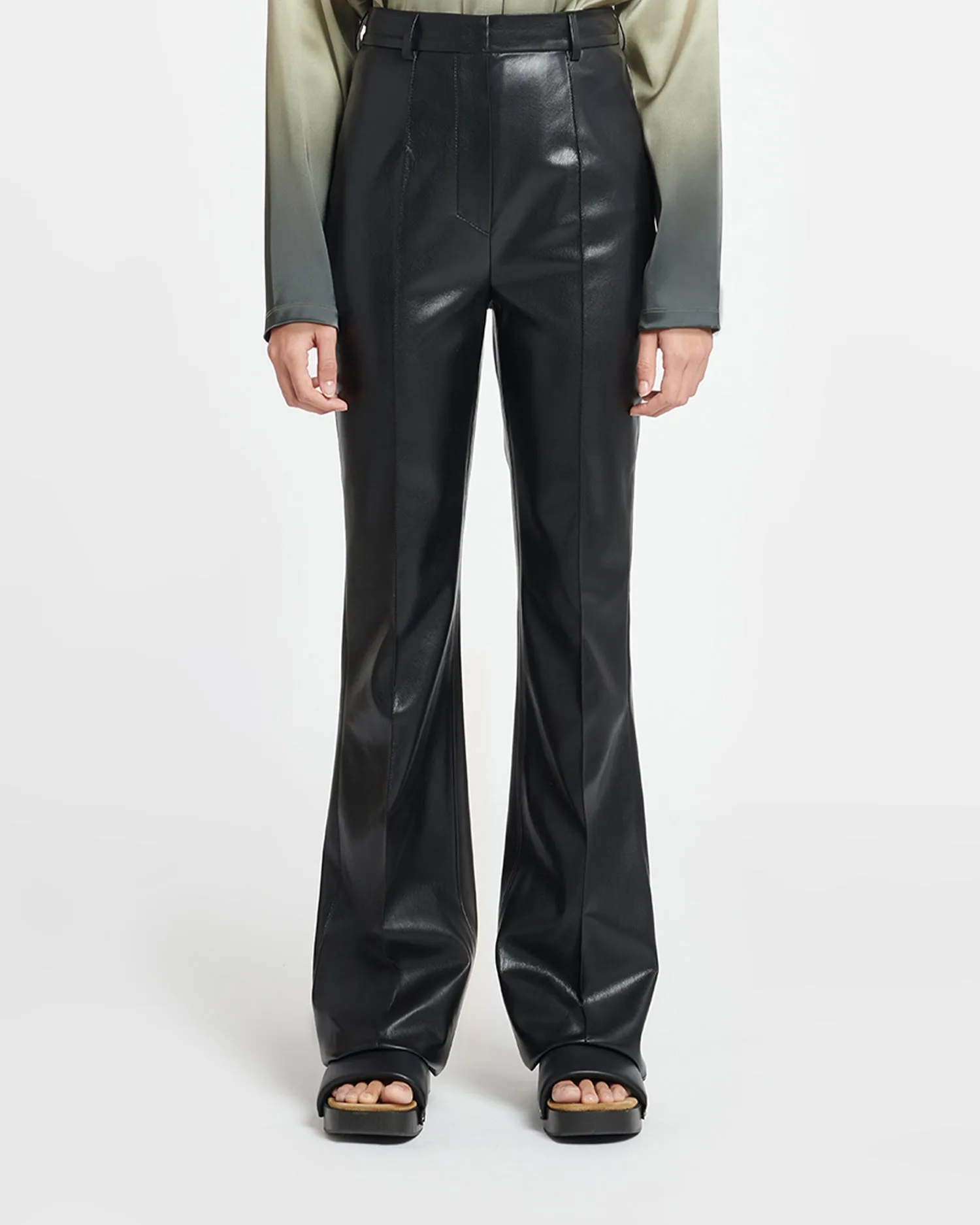 Leena - Okobor™ Alt-Leather Pants - Black