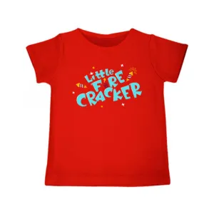 Little Firecracker <br> Organic Cotton Tees for Toddlers, Can be Personalised