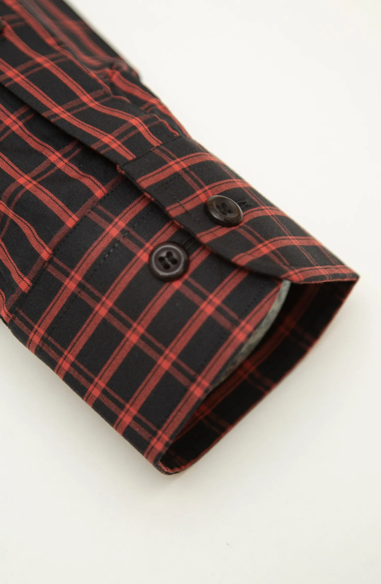 Maroon Stripes Formal Shirt