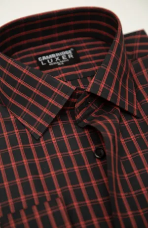 Maroon Stripes Formal Shirt