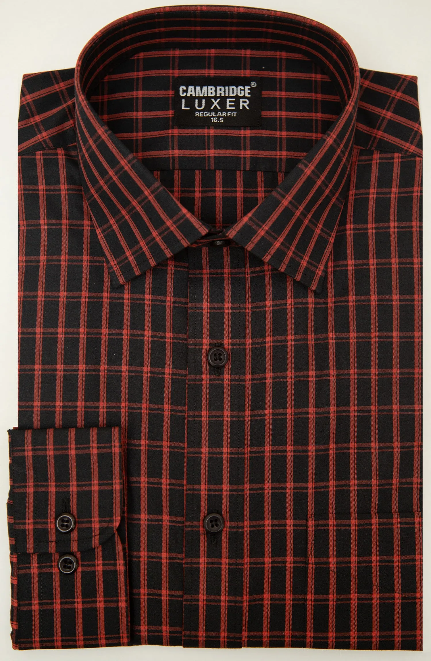 Maroon Stripes Formal Shirt