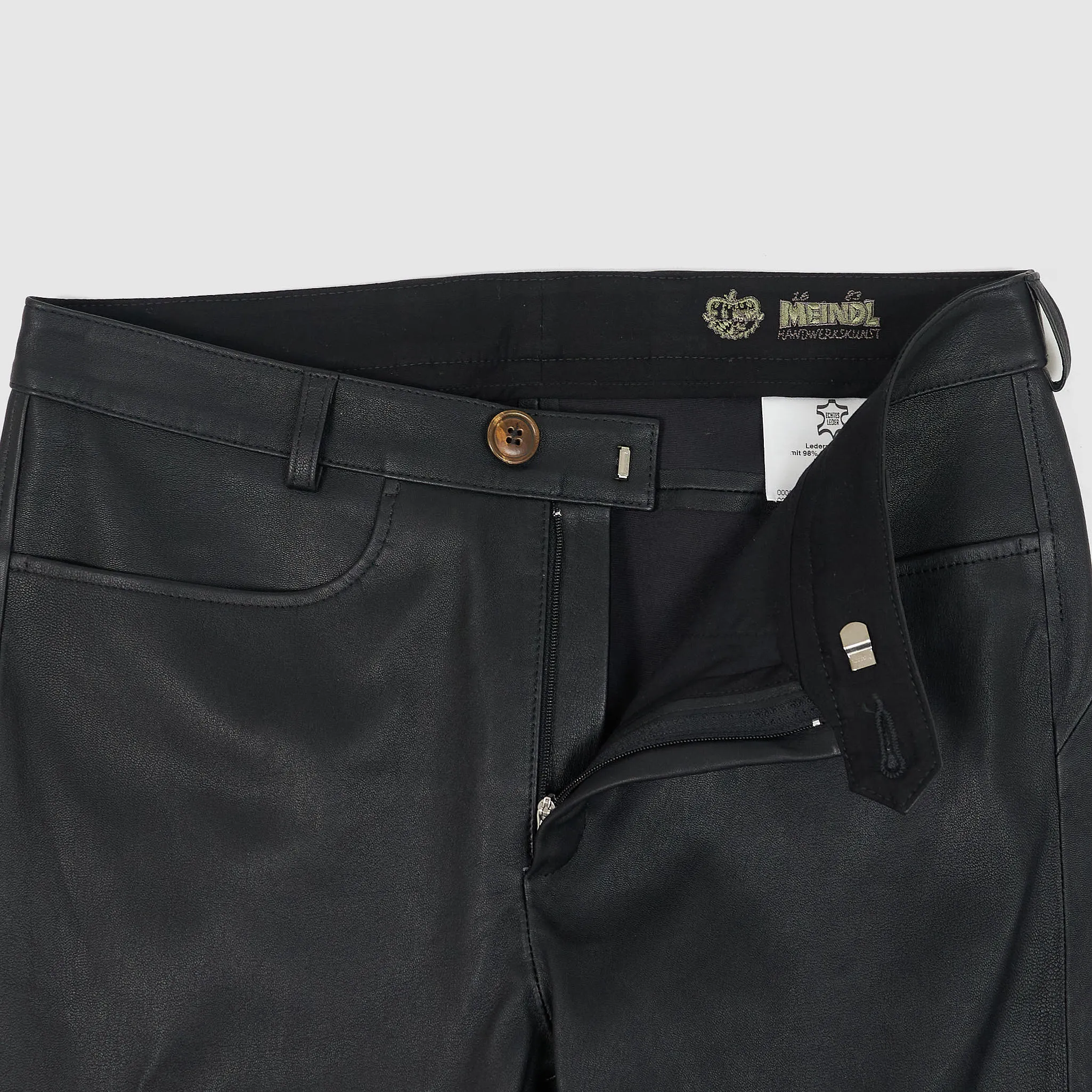 Meindl Ladies 2-Pocket Agatha Nappa Leather Stretch Pants