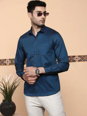 Men Premium Cotton Shirt Navy EL GP6