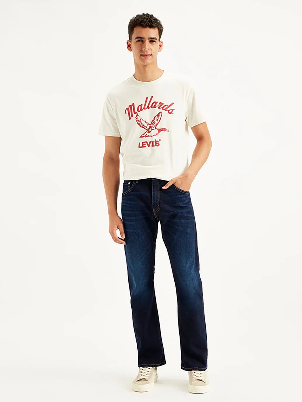 Men's 517 Light Blue Bootcut Fit Mid Rise Jeans