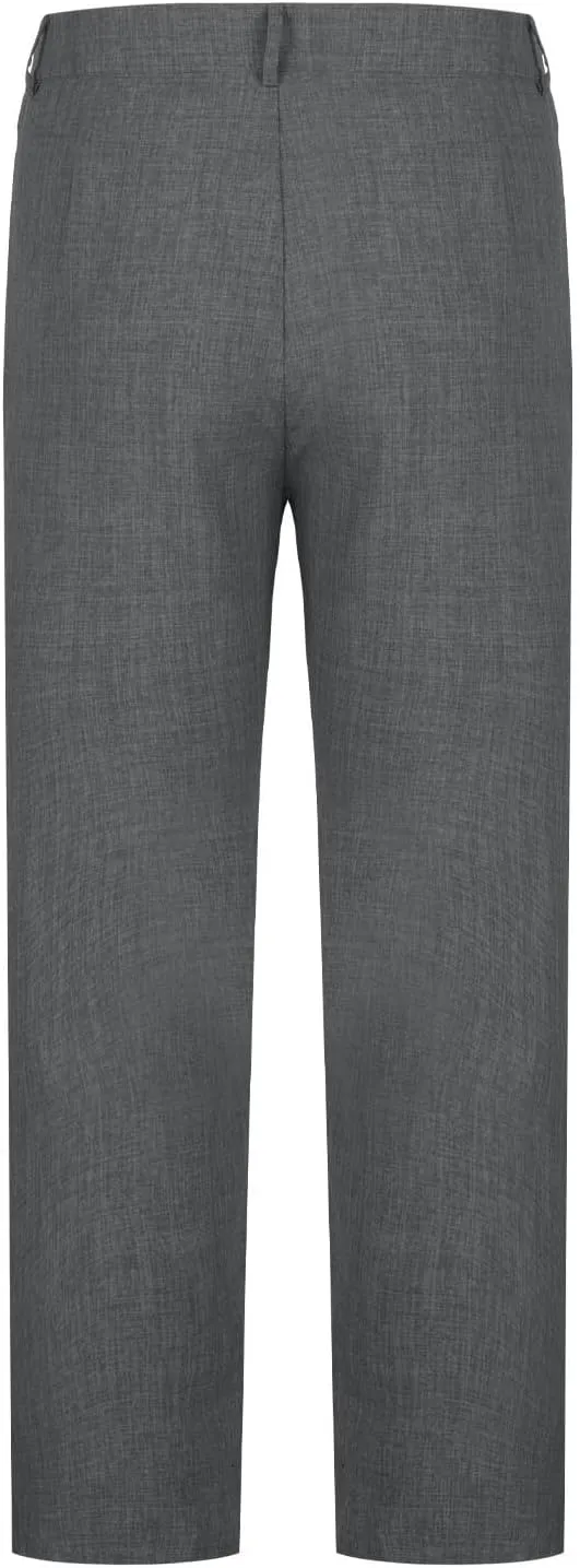 Mens Casual Pants Straight Leg Fashion Dress Slacks Summer Outdoor Trendy Button Suit Trousers Plain Business Pants