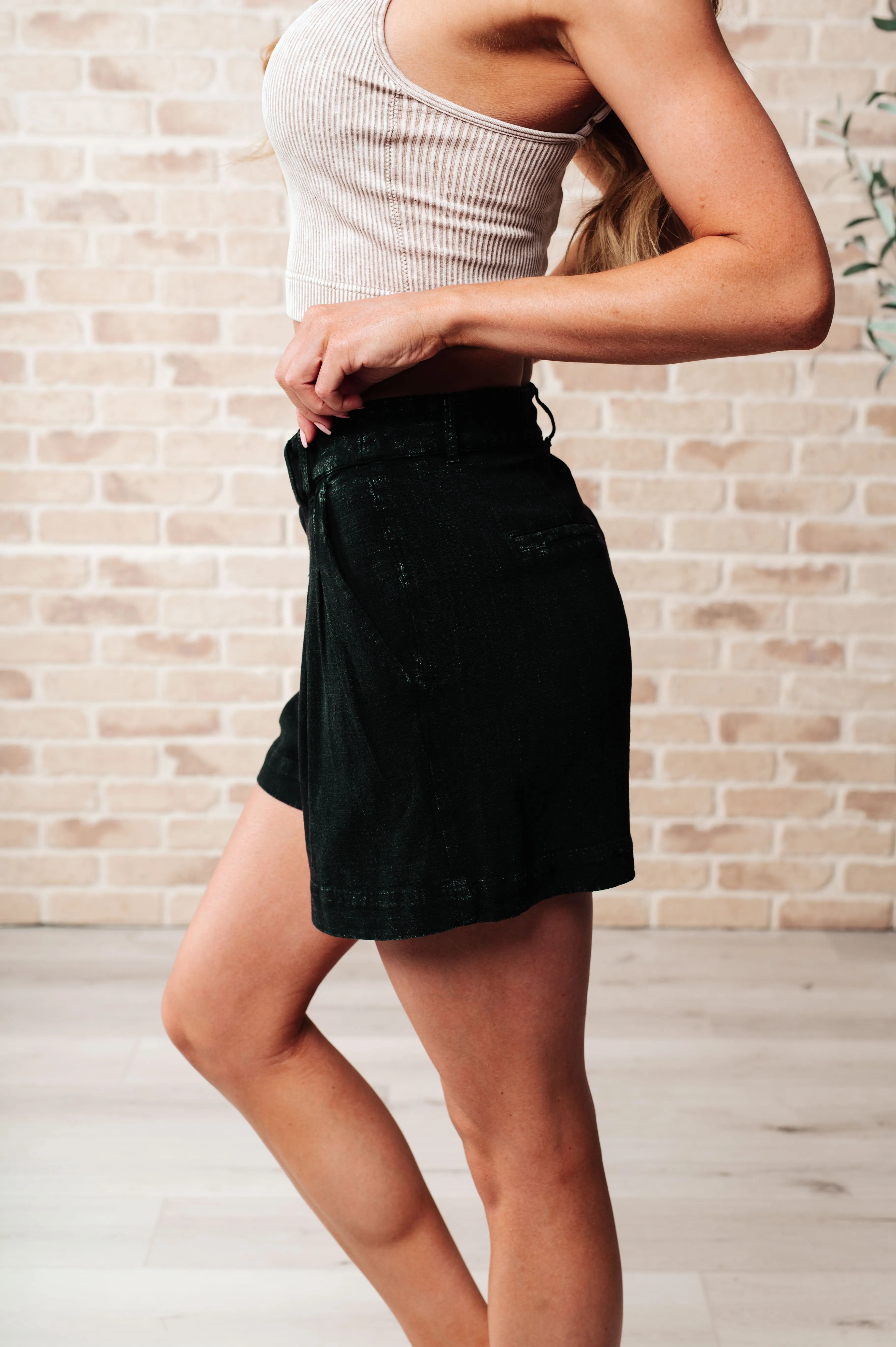 Mind Over Matter Pleated Shorts in Black - HYFVE